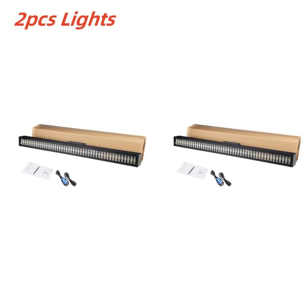 LED Strobelys, 200W effektförbrukning, 576 LED-konfiguration, flera kontrollmetoder,EU-kontakt, 2ST