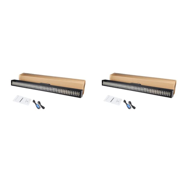 LED Strobelys, 200W effektförbrukning, 576 LED-konfiguration, flera kontrollmetoder,EU-kontakt, 2ST