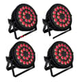 Miniatyrbillede 1 af 2: LED Par Lys, DMX512 Kontrol, 200W Effekt, 6/10 Kanaler,EU stik, 4PCS  24X12W 4in1