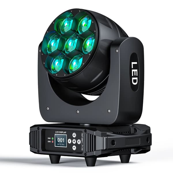 Bevægelseshovedlys, DMX-kontrol, 90-240V spænding, 300-350W effekt,ZQ02272, EU stik