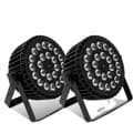 Miniatyrbillede 1 af 2: LED Scene Belysning, RGBWA+UV 6i1, 6/10 DMX Kontrol Kanal,EU-stik, 2STK