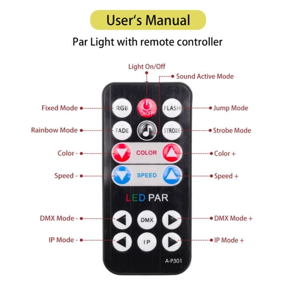 COB UV Par Lygter, DMX512 Kontrol, 16W Scene Belysning,EU-stik