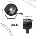 Miniatyrbillede 2 af 4: COB UV Par Lygter, DMX512 Kontrol, 16W Scene Belysning,EU-stik