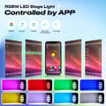 Miniatyrbillede 3 af 4: LED Par Lys, 14PCS 4W RGBW, Smart App Kontrol,EU stik 4PCS