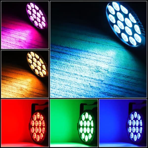 LED Par Lys, 14PCS 4W RGBW, Smart App Kontrol,EU stik 4PCS
