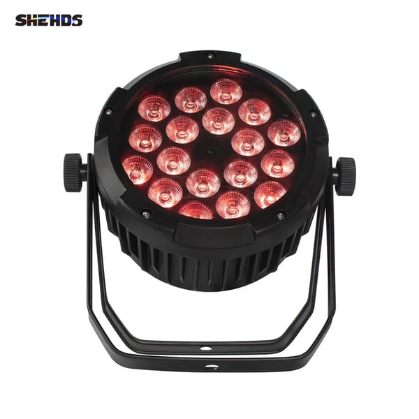 LED Scene Lys, 7/11 DMX Kanaler, RGBWA UV 6i1 Blanding af Farver,EU stik, 18x18 vandtæt