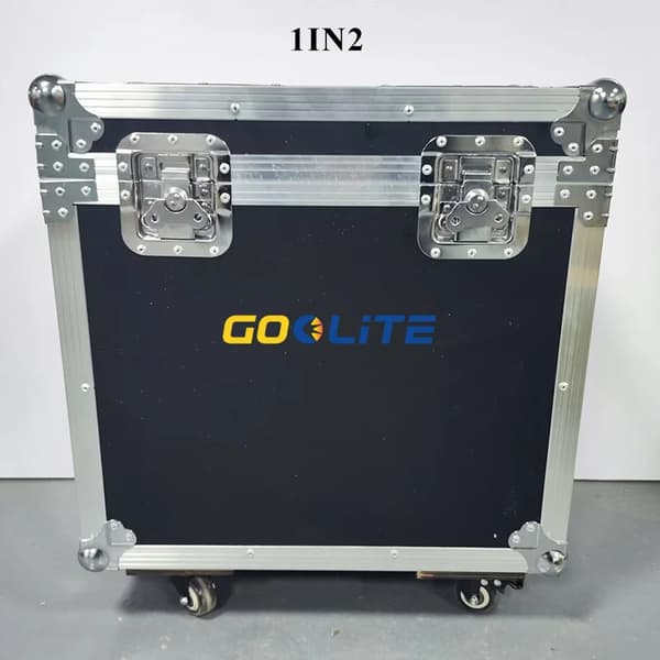 Mini Beam 230W Moving Head Lys, 14 Farver, 7 Rotationsmønstre,2i1 FlightCase kun