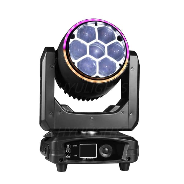 LED Scenbelysning, 300W Effekt, 7x40W RGBW Konfigurationer,1 st 7x40W, Eu plugg