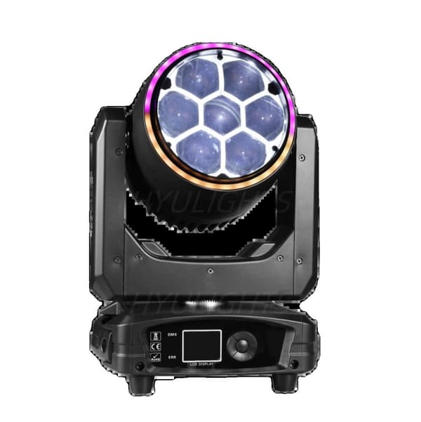 LED Scenbelysning, 300W Effekt, 7x40W RGBW Konfigurationer,1 st 7x40W, Eu plugg