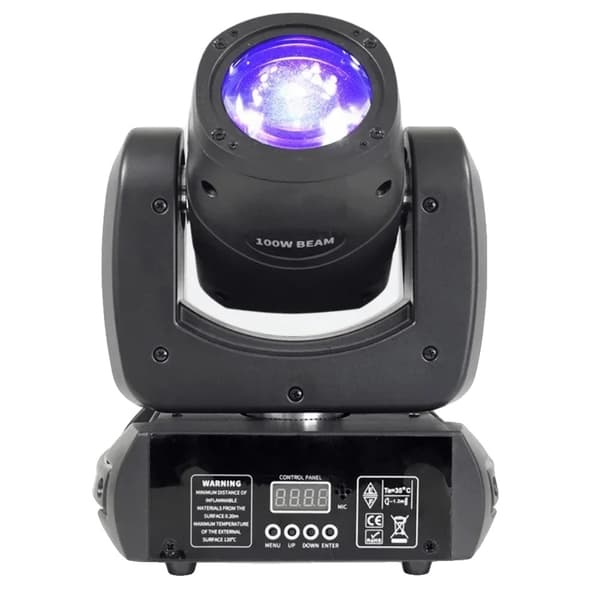 Bevægelseslys LED Beam, 100W effekt, 7 farver og effekter,EU-stik