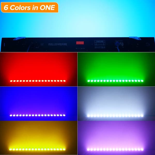 LED-seinävalaisin, 120W teho, RGBWA+UV-väri vaihtoehdot,EU Plug 2 kpl