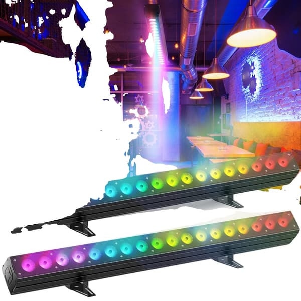 LED-seinävalaisin, 120W teho, RGBWA+UV-väri vaihtoehdot,EU Plug 2 kpl