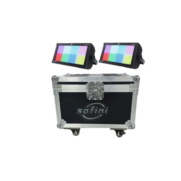 960 KPL LED RGB Strobovalo, 250W Teho, DMX Ohjaus,2Valot ja 1Kotelo