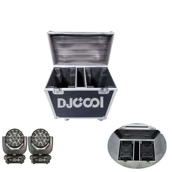 Rörlig huvudlampa, 300W effekt, 540° X-axelrotation,1 Flygkoffert