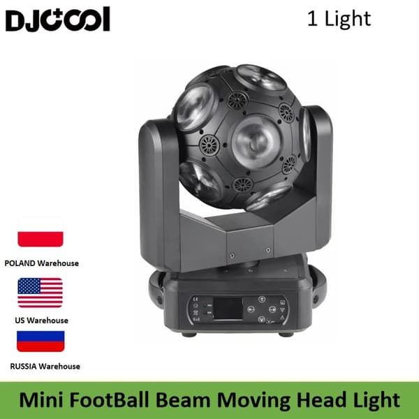 Bevægelseslys, 12x20W RGBW LED'er, DMX512 kontrol,1 Lys kun