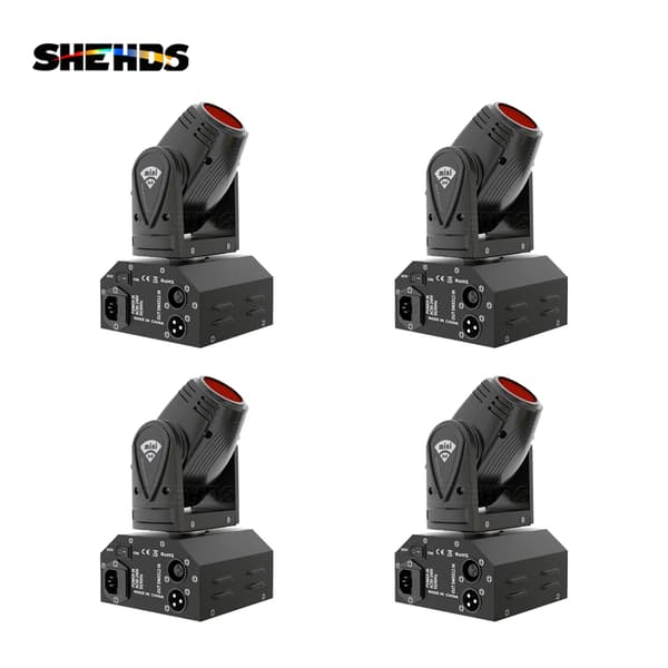 Mini Beam Moving Head Light, 10W Effekt, 3000Lux Lysstyrke,10W Stråle Flytteligt Hoved, EU-stik