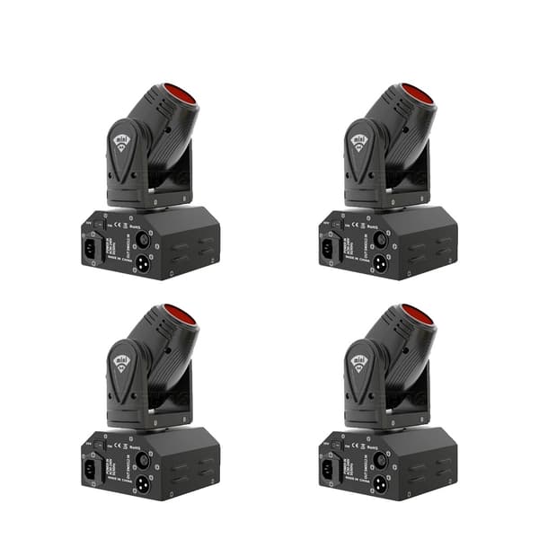 Mini Beam Moving Head Light, 10W Effekt, 3000Lux Lysstyrke,10W Stråle Flytteligt Hoved, EU-stik