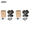 Miniatyrbillede 2 af 2: LED Moving Head Light, 140W Effekt, 8x12W RGBW Stråle, Ubegrænset Pan og Tilt,EU-stik, 2STK Lygter