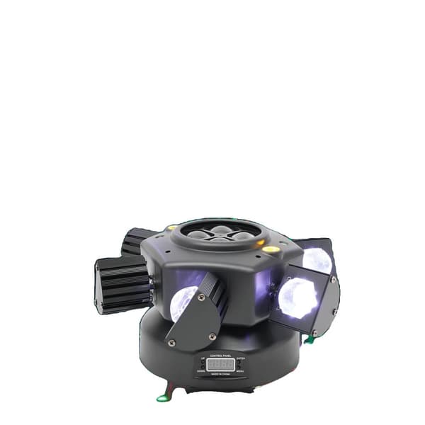 DMX512 Stroboskopljus, 150W Effekt, 4-Färgs LED Stråle,svart, EU-plugg