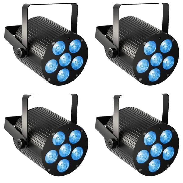 Scene Par Lys, 50W Effekt, Flere Kontrolmuligheder,ZQ01634-4Pcs, EU stik