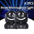 Miniatyrbillede 2 af 2: 120W Mini LED Moving Head Lygter, 18 Rotating Prisme, 540° Pan/180° Tilt,2STK Lygter, 220V EU-stik