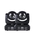 Miniatyrbillede 1 af 2: 120W Mini LED Moving Head Lygter, 18 Rotating Prisme, 540° Pan/180° Tilt,2STK Lygter, 220V EU-stik