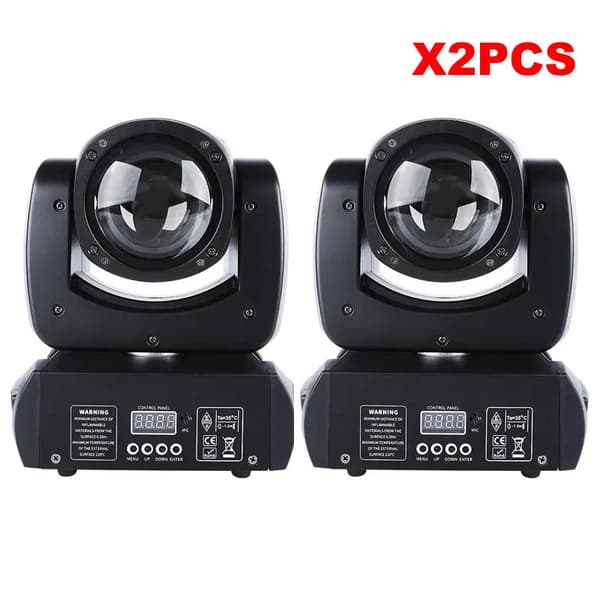 Mini LED-rörliga ljus, 120W effekt, 12 DMX-kanaler,220V EU-kontakt, 2ST 120W Lampor