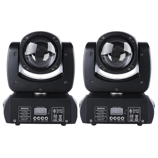 Mini LED-rörliga ljus, 120W effekt, 12 DMX-kanaler,220V EU-kontakt, 2ST 120W Lampor