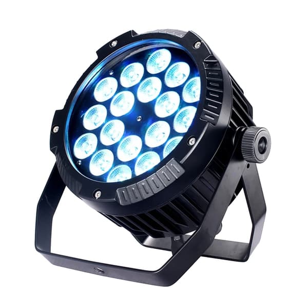 IP65 Vesitiiviit LED Par-valot, 350W Teho, DMX512 Ohjaus,Eu plug in Finnish is "Eu-plugi", Vesitiivis 18x18W