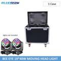 Miniatyrbillede 2 af 2: Bee Eye Moving Head Light, 750W effekt, 4-60° strålevinkel,1 Flightcase, 19x40w