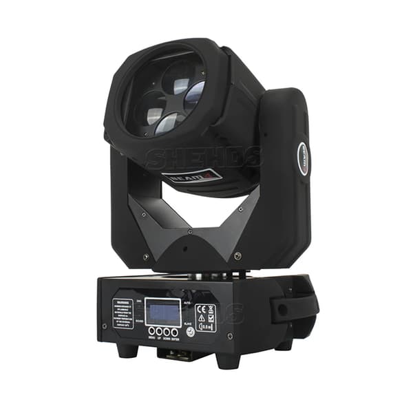 LED Liikkuva Päävalo, 4x25W Teho, 540° Panoraama & 190° Kallistus,4x25W, EU-pistoke