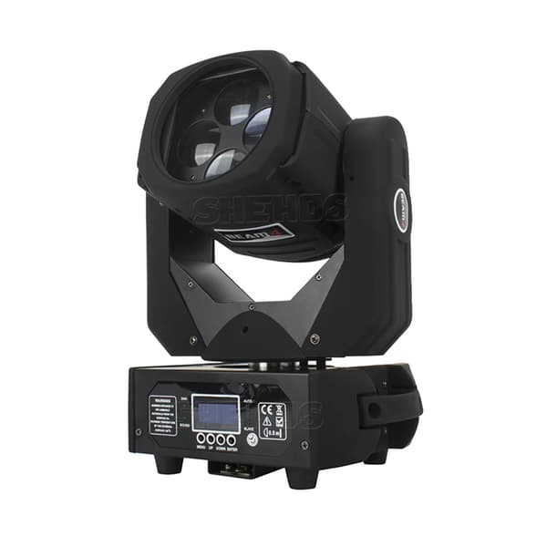 LED Liikkuva Päävalo, 4x25W Teho, 540° Panoraama & 190° Kallistus,4x25W, EU-pistoke