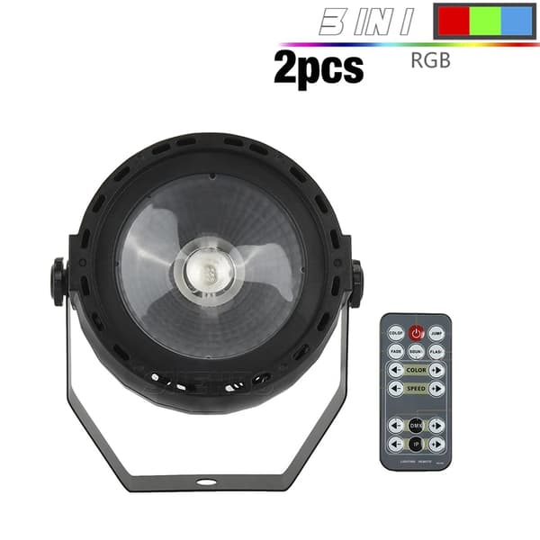 Trådløs fjernbetjening RGB scene belysning, 30W effekt, flere driftsformer,2 stk 30W RGB, EU