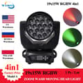 Miniatyrbild 2 av 2: Zoom Wash Moving Head Light, 19X15W RGBW LED, DMX-kontroll,1ljus