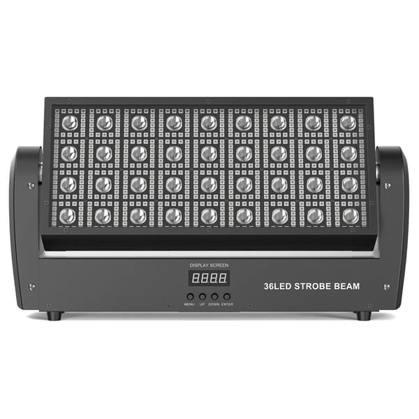 200W LED RGB Strobovalo, Monipuoliset Sisäänrakennetut Ohjelmat, Elävät Värisekoitukset,musta, EU-plugi