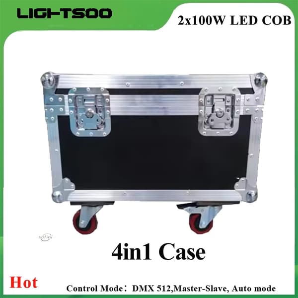 LED Blinder Lygter, 250W Effekt, Tilpasselige Farvemuligheder,Kun Flightcase 4in1