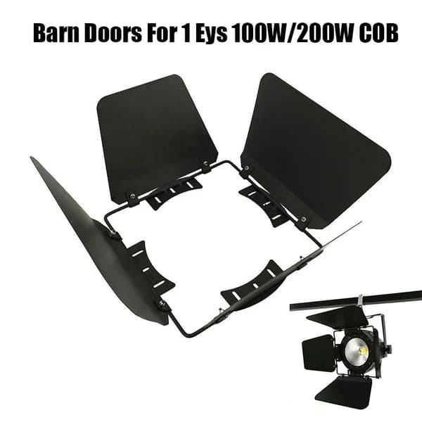 LED Scenljus,EU-plugg, 2pcs Barn Doors-a