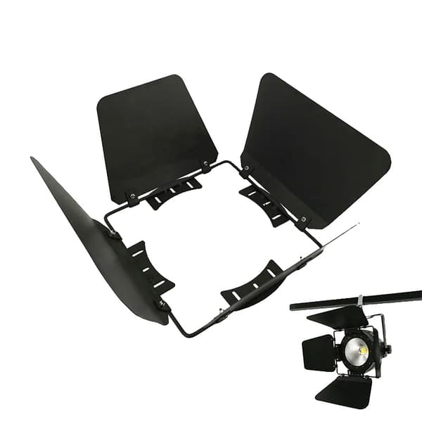 LED Scenljus,EU-plugg, 2pcs Barn Doors-a