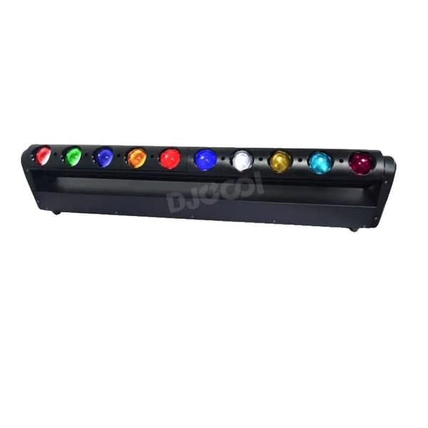 RGBW 10x40W LED Strip Beam Light, DMX512 Kontroll, 32bit Linjär Dimming,1 Ljus
