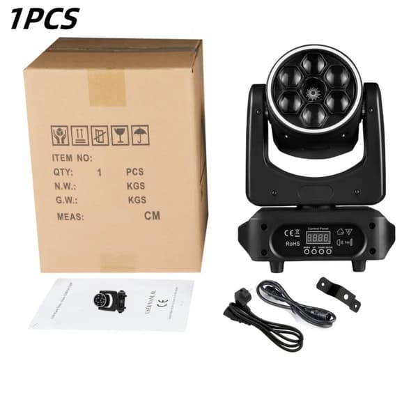 150W Mini BEE EYE LED Moving Head Light, RGBW 4i1 Farveblanding, 16 DMX Kanaler,Varmt lys, EU-stik