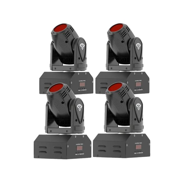 Mini LED Beam -valaisin, 10W RGBW-teho, 11/13 DMX-kanavaa,4 kpl 10W, Eu plug in Finnish is "Eu-plugi".