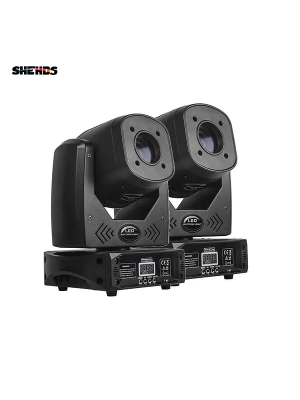 LED DJ Disco Lygter, 80W Effekt, 3-Prisme Spotlys, DMX512 Kontrol,2stk, EU stik