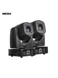 Miniatyrbillede 2 af 2: LED DJ Disco Lygter, 80W Effekt, 3-Prisme Spotlys, DMX512 Kontrol,2stk, EU stik