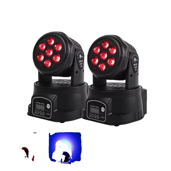 Rörliga Huvudlampor, 150W Effekt, DMX Kontroll,2st, EU-kontakt