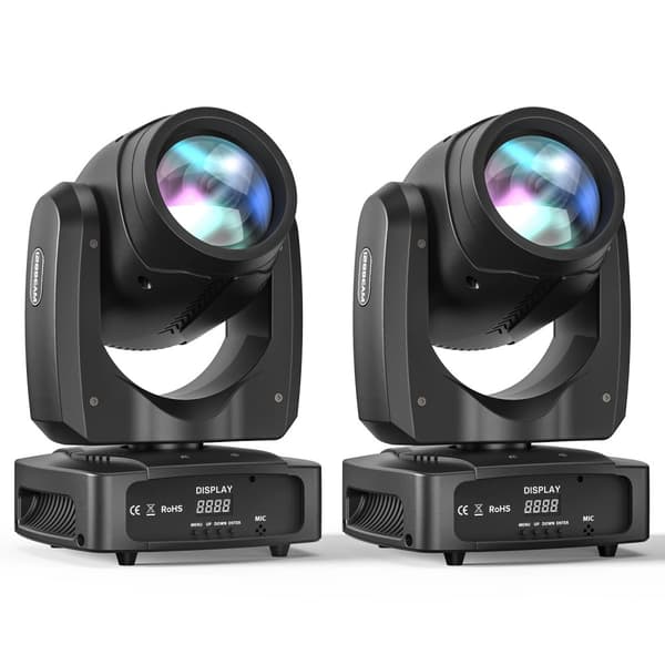 LED Moving Head Scene Lygter, 100W Effekt, 18 Kanaler DMX 512,ZQ02255, EU-stik