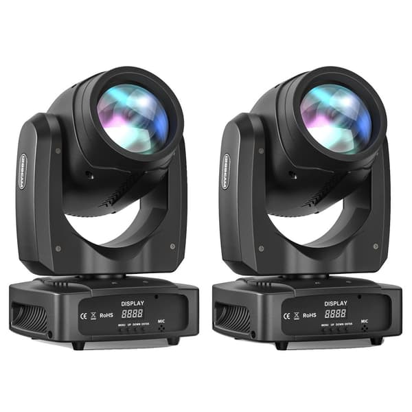 LED Moving Head Scene Lygter, 100W Effekt, 18 Kanaler DMX 512,ZQ02255, EU-stik