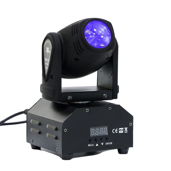 Bevægelseshoved Scene Lys, RGBW 4-i-1 LED, DMX512 Kontrol,sort