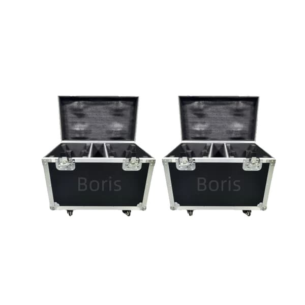 LED Rörligt Huvudljus, 19X15W RGBW Källa, Justerbar Fokusering,2PCS tomt fodral