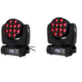 Miniatyrbillede 1 af 2: 12X12W LED Moving Head Light, 144W Effekt, Høj Luminøs Flux,EU-stik, 2 stk pris