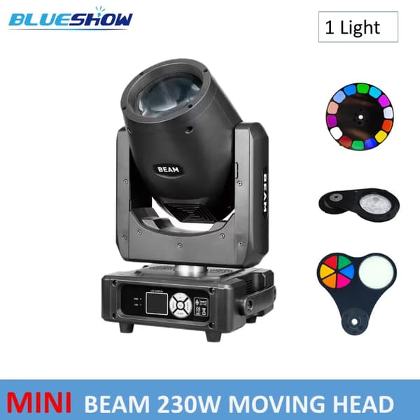 Mini Beam 230W Moving Head Light, Alsidige kontrolmuligheder, Imponerende strobeeffekter,1 Lys, EU stik